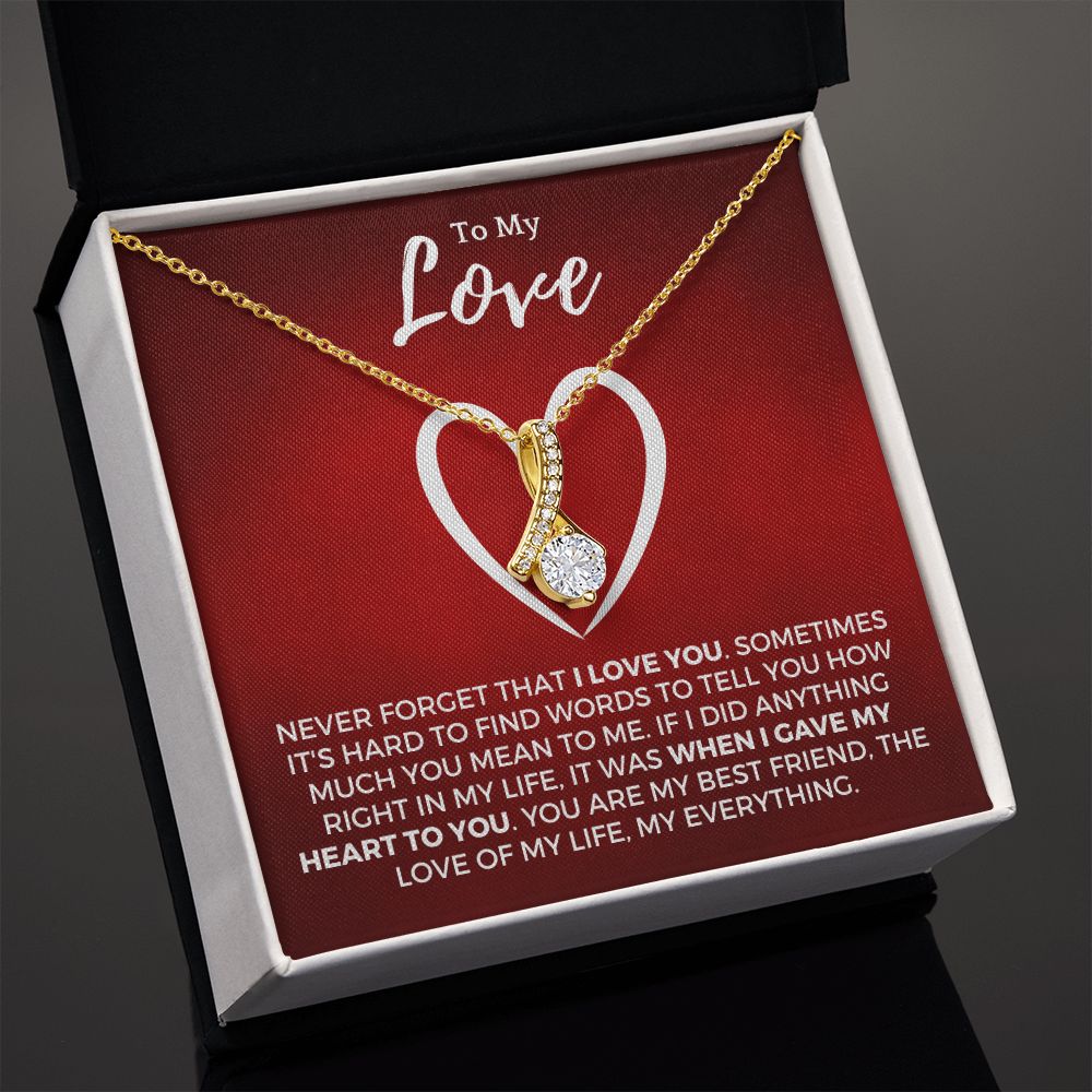 Soulmate Gift | Love Of My Life Necklace 0772T8A