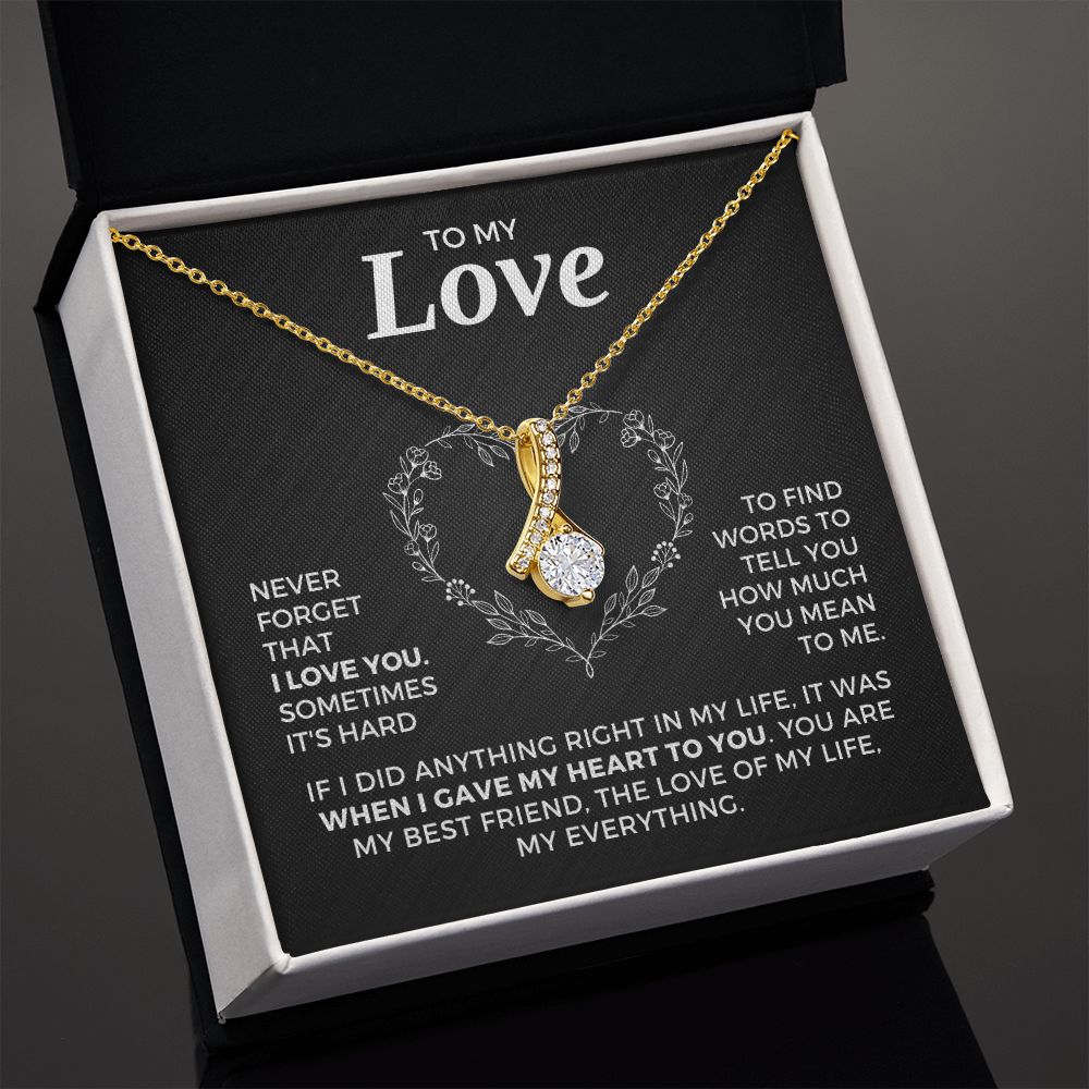 Soulmate Gift | Love Of My Life Necklace 0772T6A