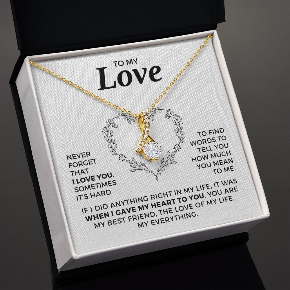 Soulmate Gift | Love Of My Life Necklace 0772T5A