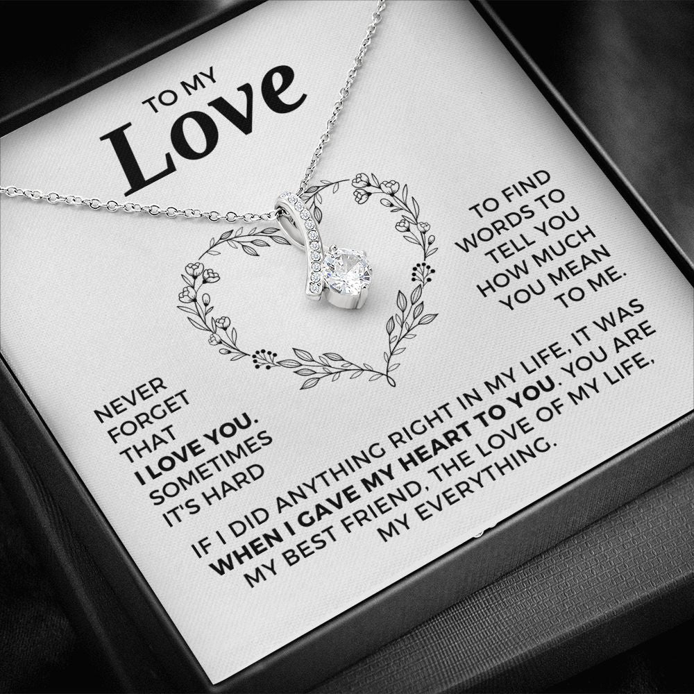Soulmate Gift | Love Of My Life Necklace 0772T5A