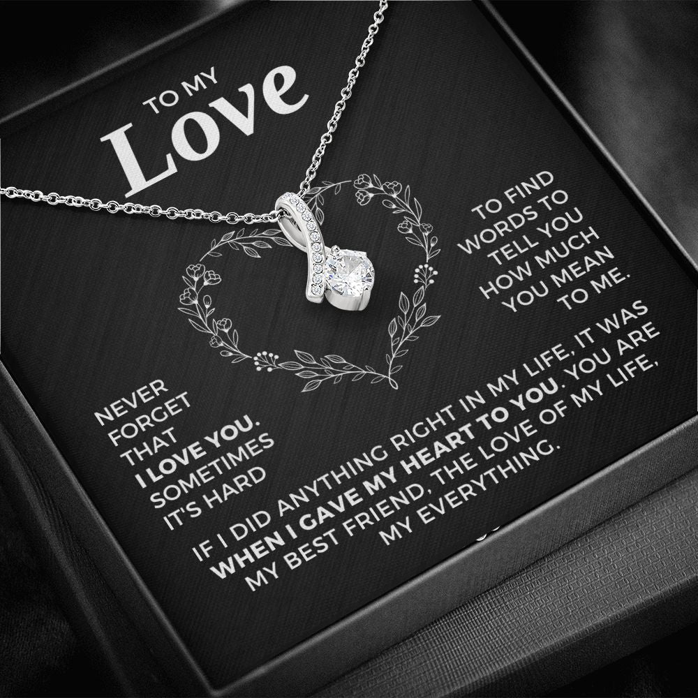 Soulmate Gift | Love Of My Life Necklace 0772T6A