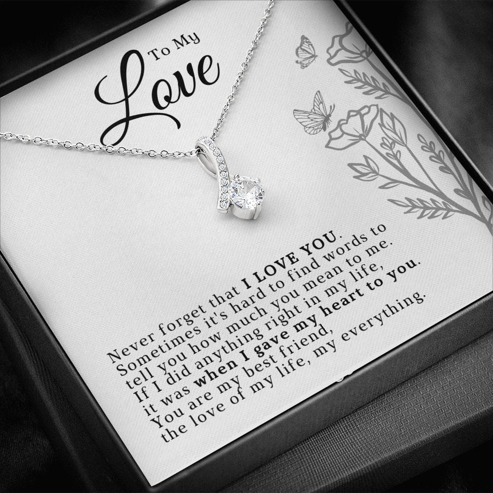 Soulmate Gift | Love Of My Life Necklace 0772T7A