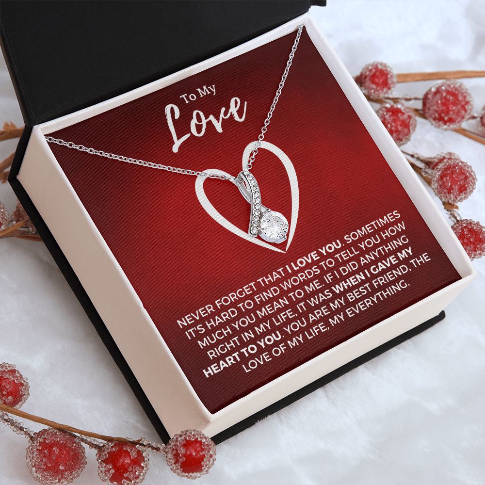 Soulmate Gift | Love Of My Life Necklace 0772T8A