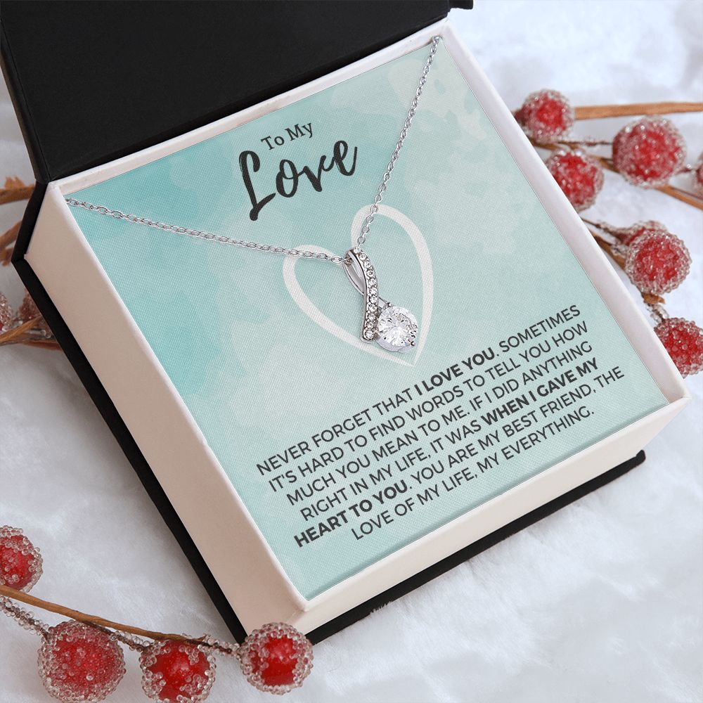 Soulmate Gift | Love Of My Life Necklace 0772T9A