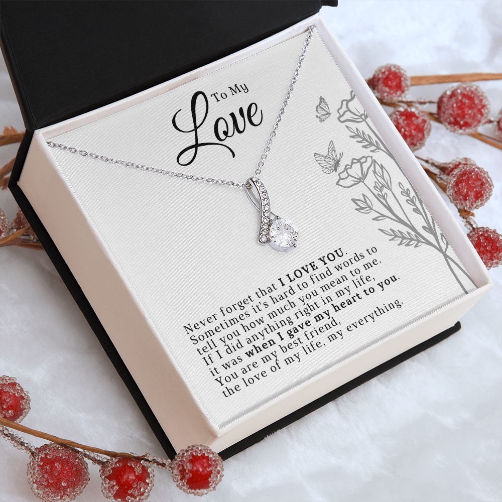 Soulmate Gift | Love Of My Life Necklace 0772T7A