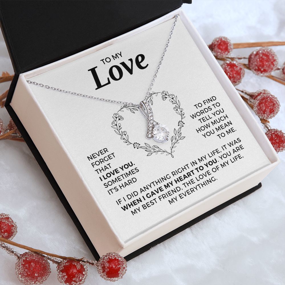 Soulmate Gift | Love Of My Life Necklace 0772T5A