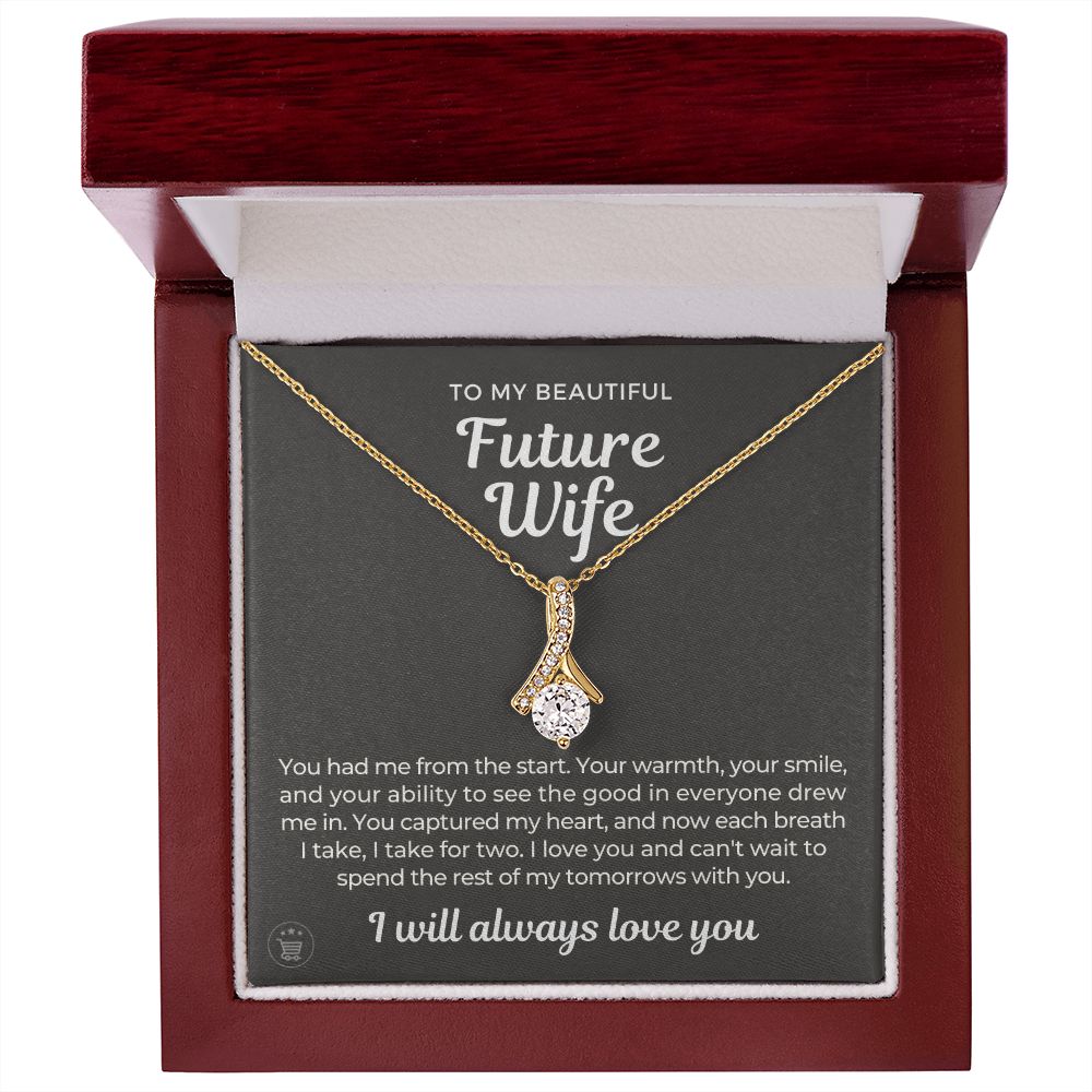 Future Wife, Mrs. Gift | Each Breath Necklace 0641T3