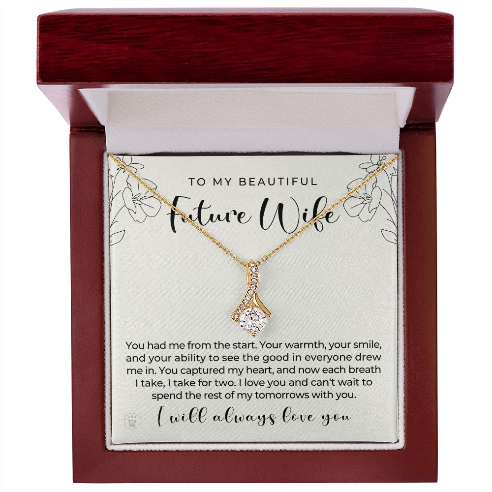 Future Wife, Mrs. Gift | Each Breath Necklace 0641T8