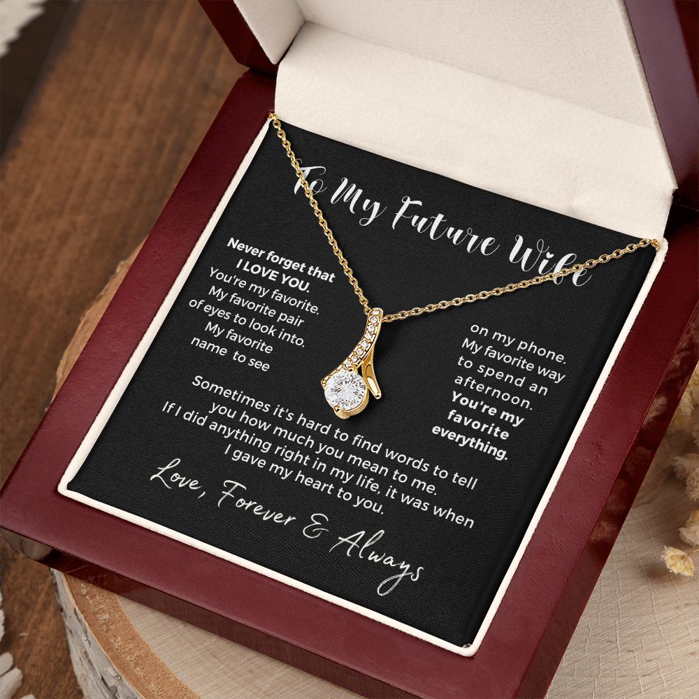 Future Wife, Mrs. Gift | My Heart Necklace 0778T1A