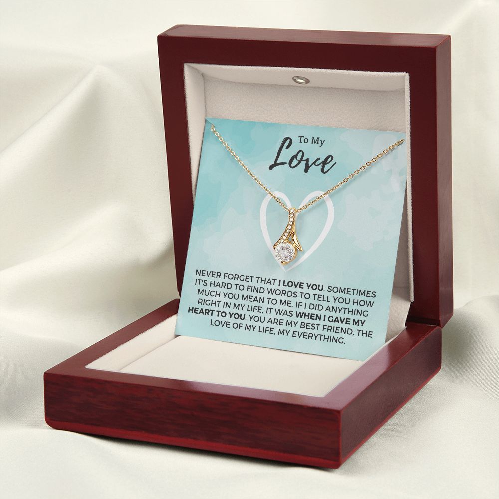 Soulmate Gift | Love Of My Life Necklace 0772T9A