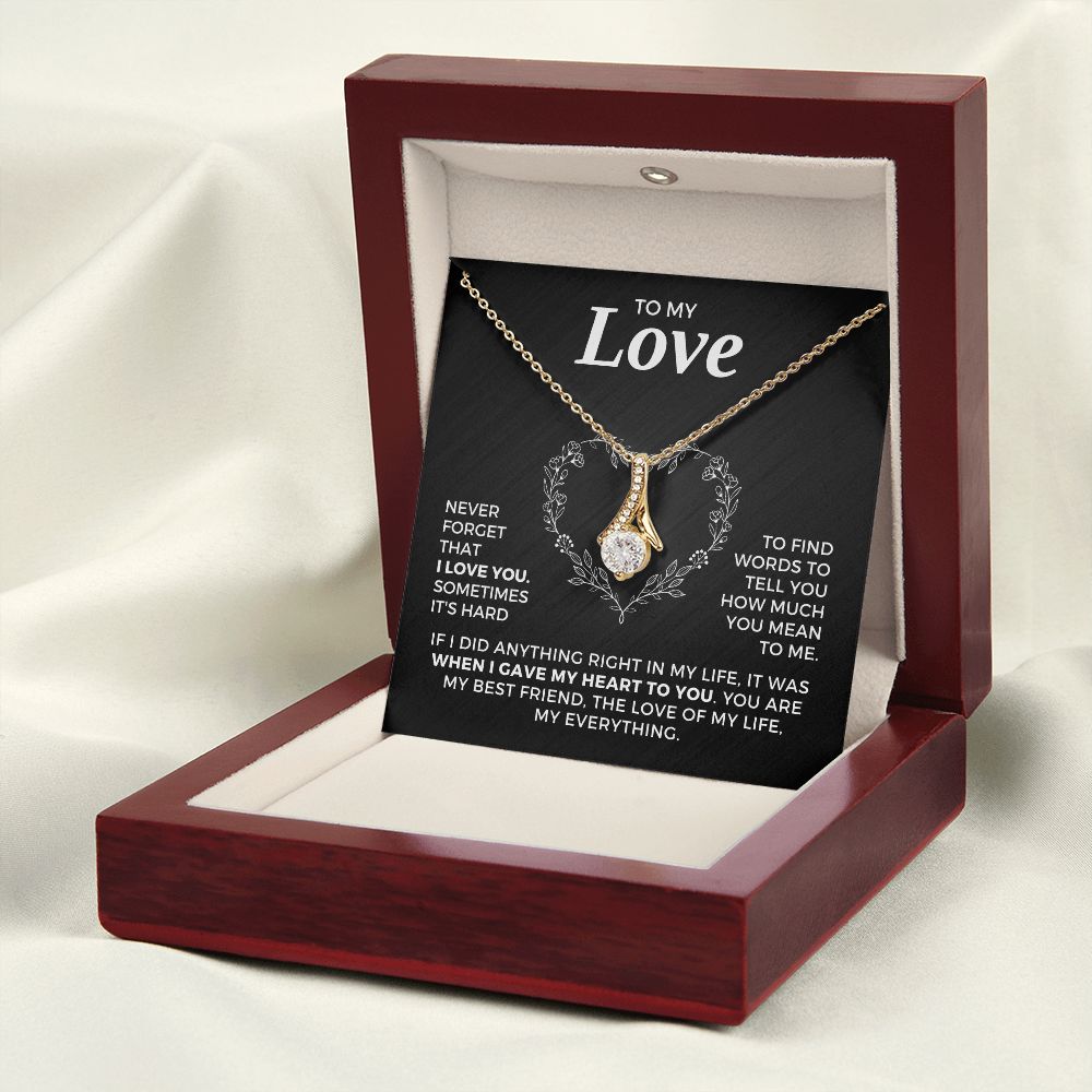 Soulmate Gift | Love Of My Life Necklace 0772T6A