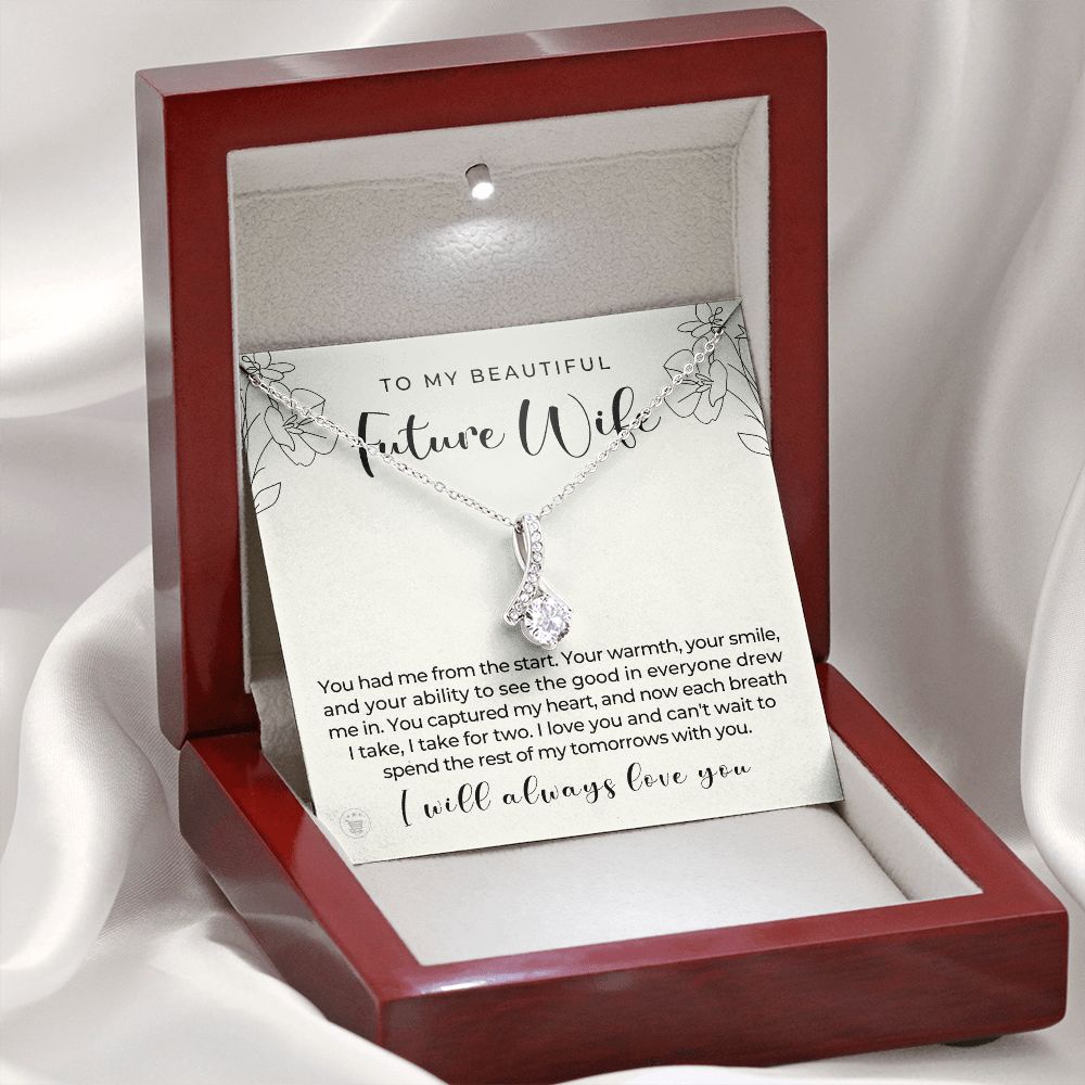 Future Wife, Mrs. Gift | Each Breath Necklace 0641T8