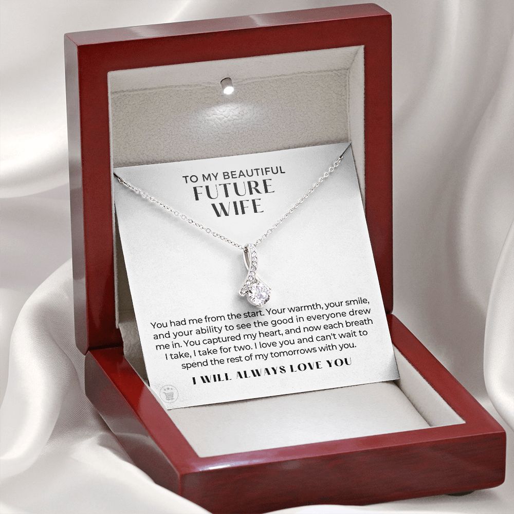Future Wife, Mrs. Gift | Each Breath Necklace 0641T4