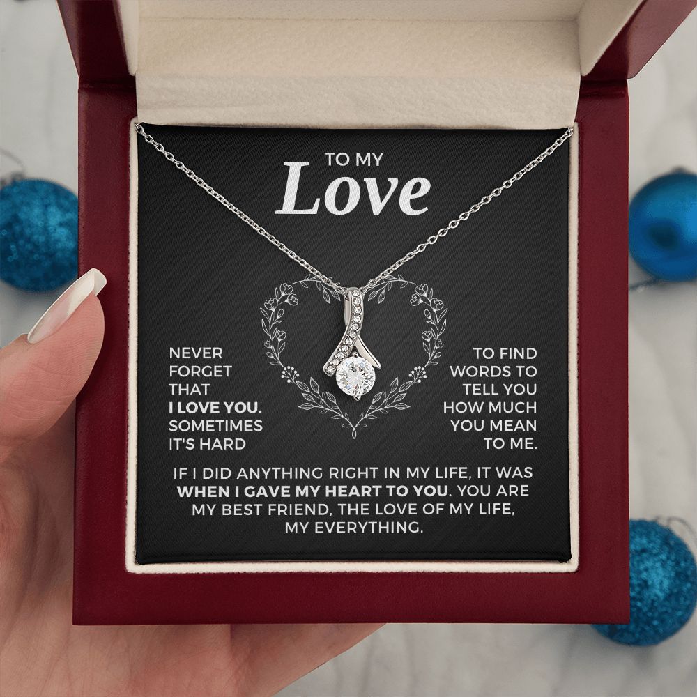 Soulmate Gift | Love Of My Life Necklace 0772T6A