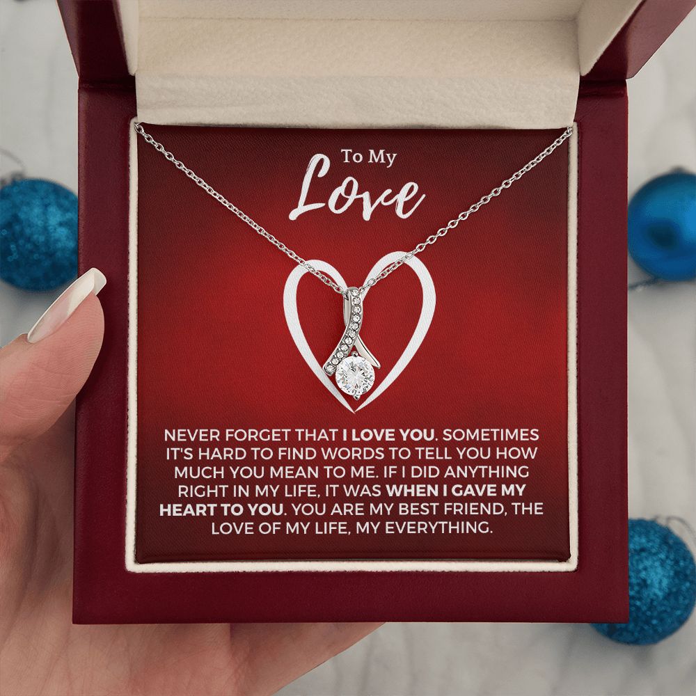 Soulmate Gift | Love Of My Life Necklace 0772T8A