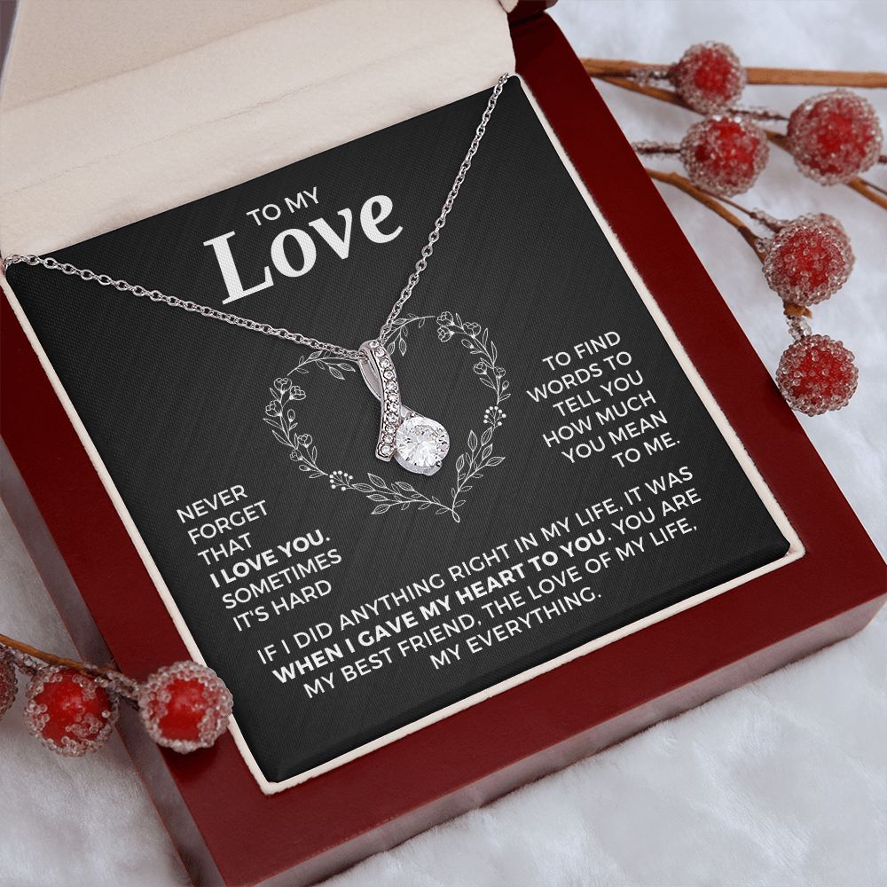 Soulmate Gift | Love Of My Life Necklace 0772T6A