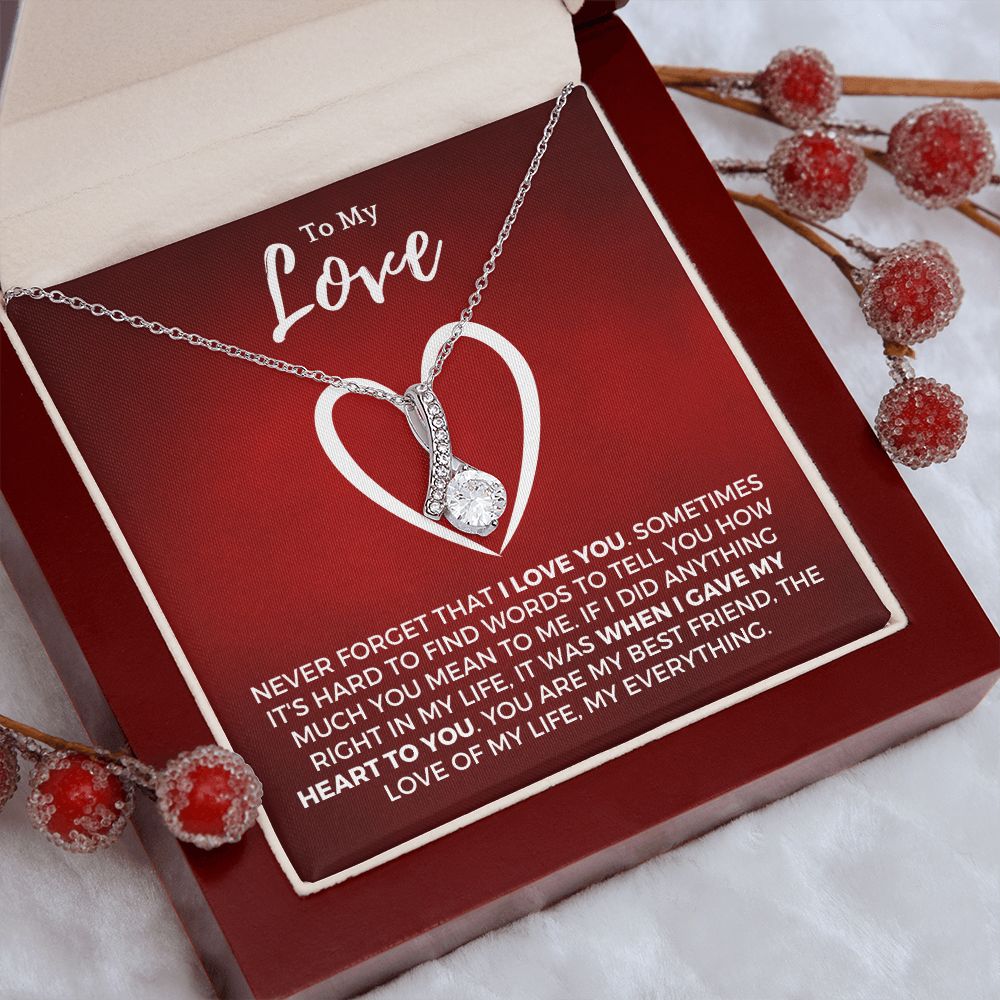 Soulmate Gift | Love Of My Life Necklace 0772T8A