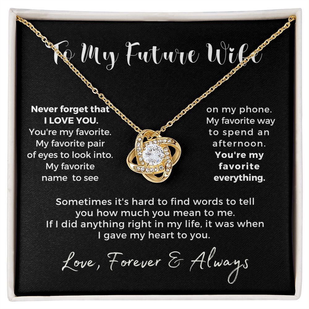 Future Wife, Mrs. Gift | My Heart Necklace 0778T1L