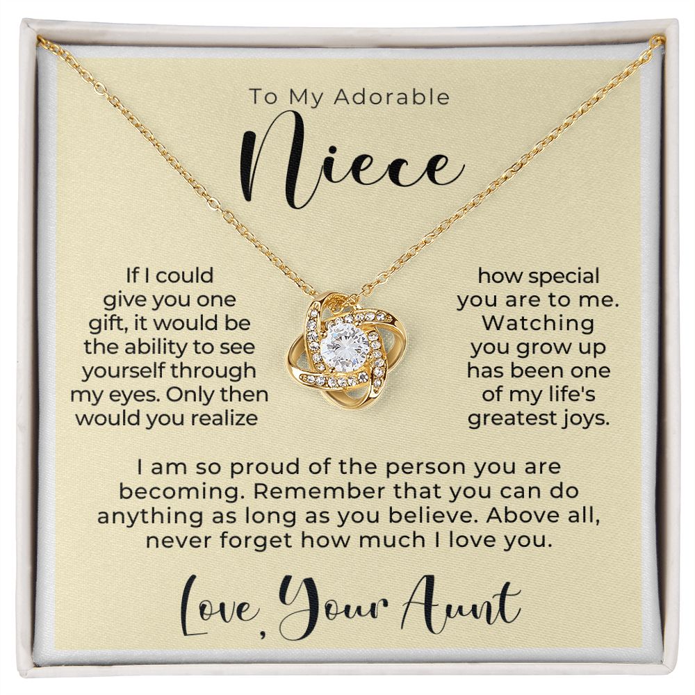 Niece Gift From Aunt | My Love Necklace 0581T19
