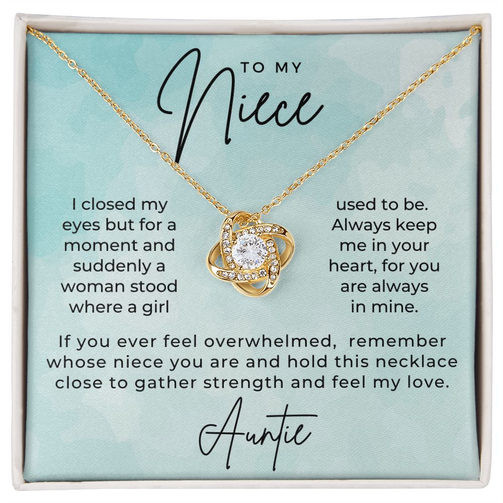 Niece Gift From Aunt | In My Heart Necklace 0631T23