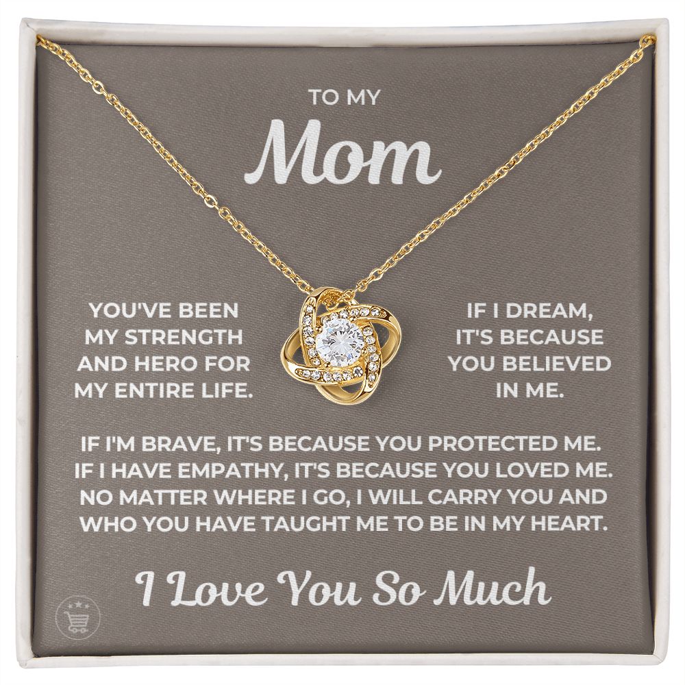 Gift For Mom | Because Of You Necklace 0657T2