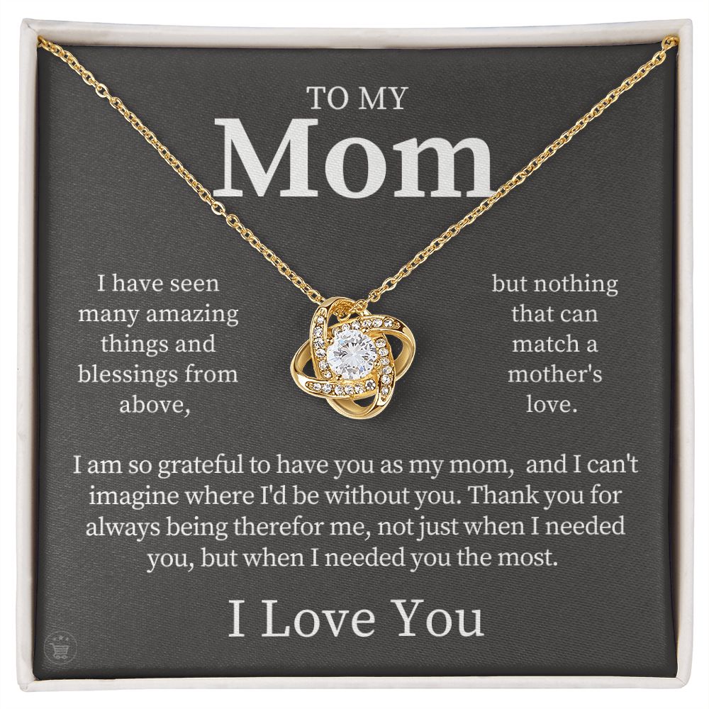 Gift For Mom | Thank You Mom Necklace 0683T12