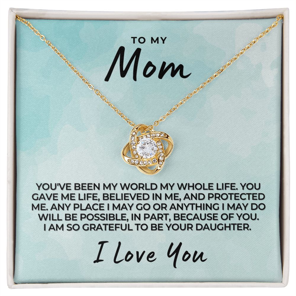 Gift For Mom | My World Necklace 0659T9