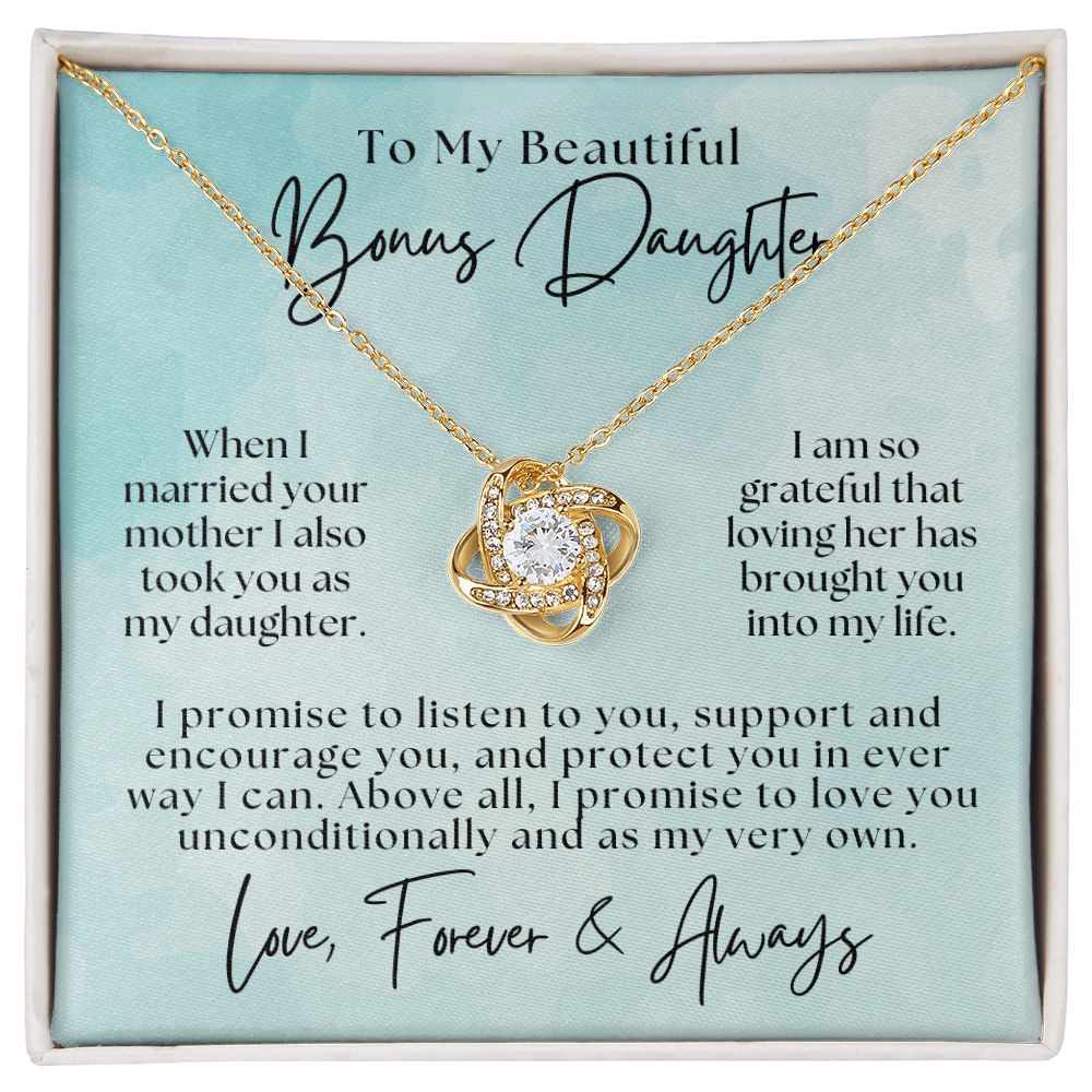 Stepdaughter Gift From Dad | Promise Necklace 0717T9
