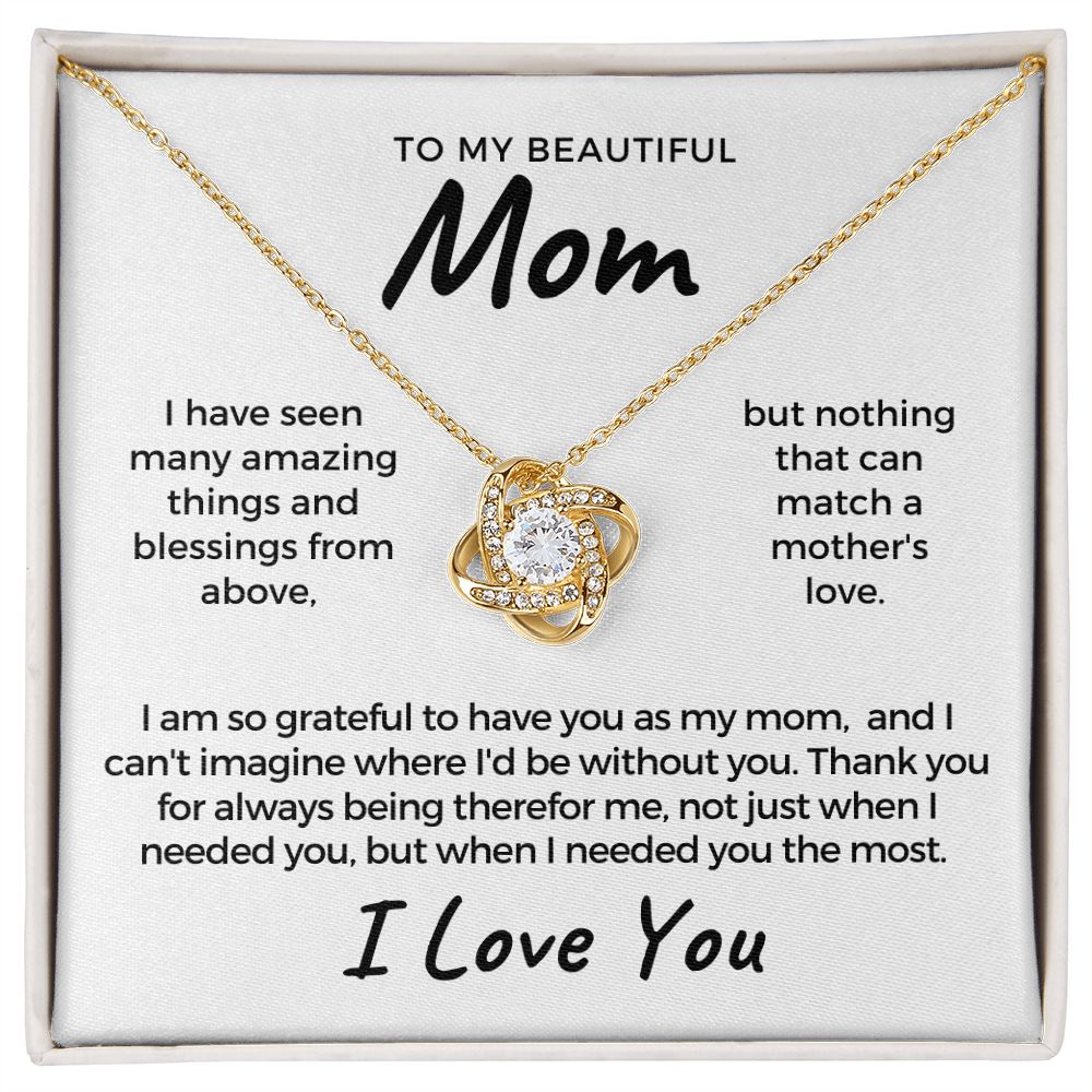 Gift For Mom | Thank You Mom Necklace 0683T15