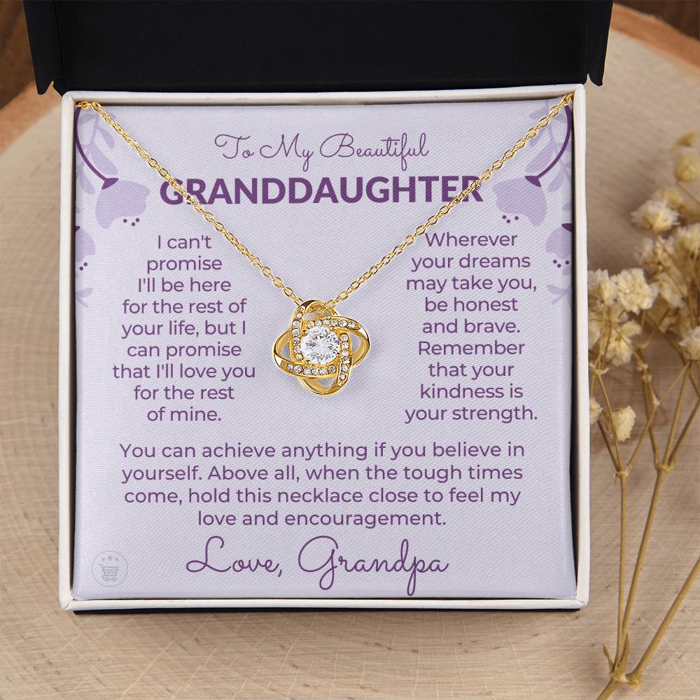 Granddaughter Gift From Grandpa  | My Promise Necklace 0690T7