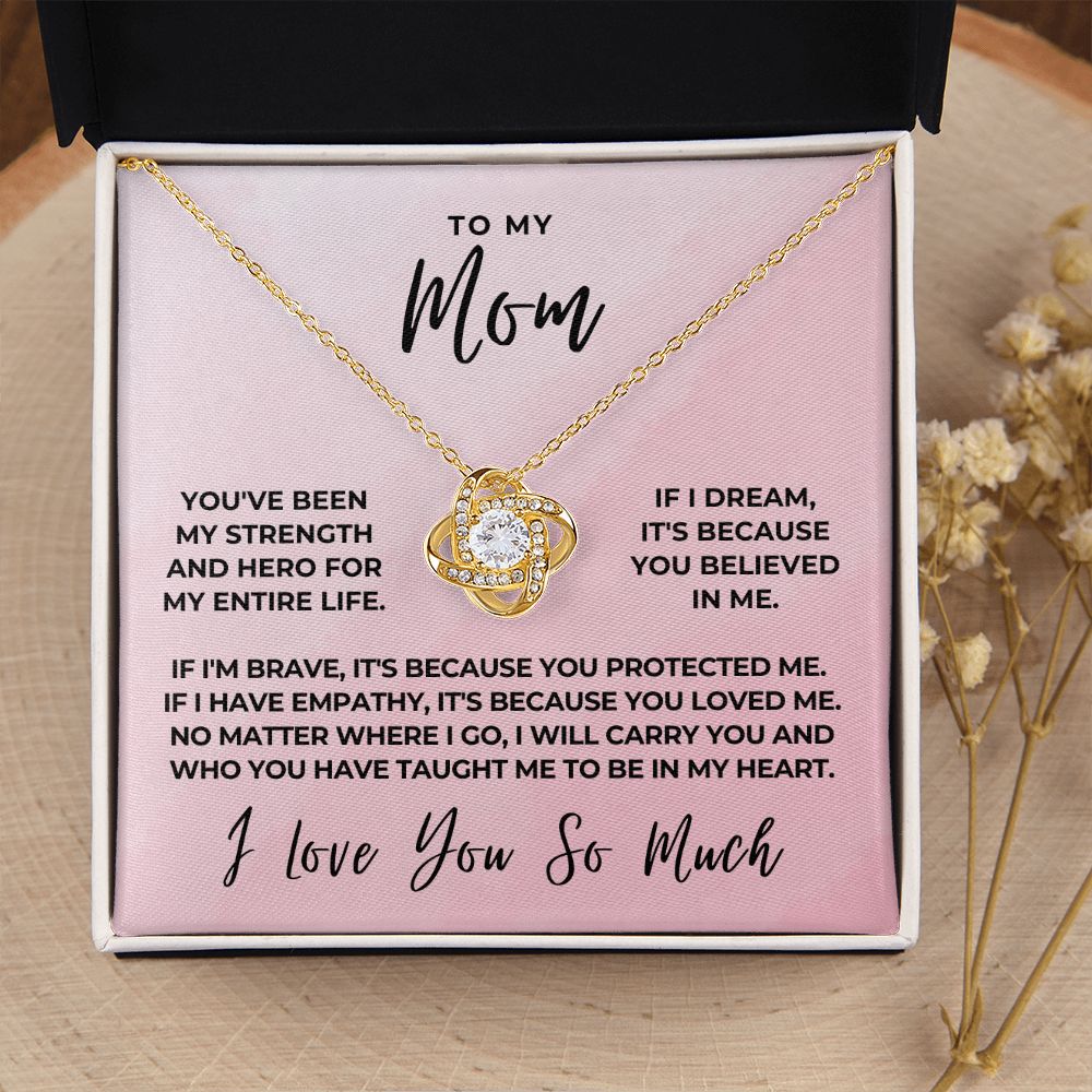 Gift For Mom | Because Of You Necklace 0657T8