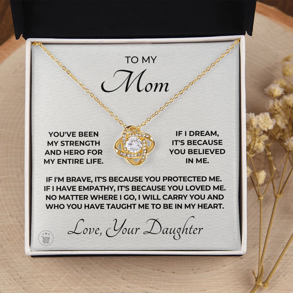 Gift For Mom | Because Of You Necklace 0658T1