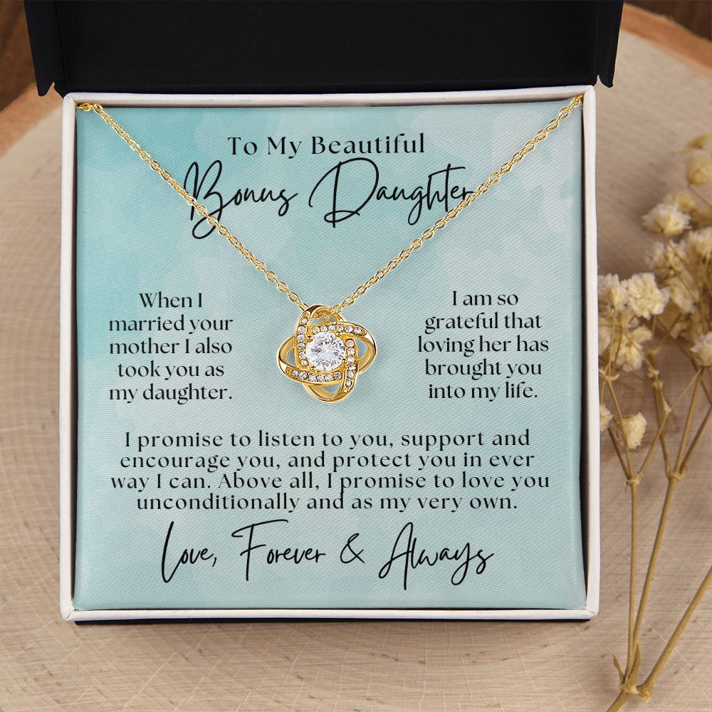 Stepdaughter Gift From Dad | Promise Necklace 0717T9