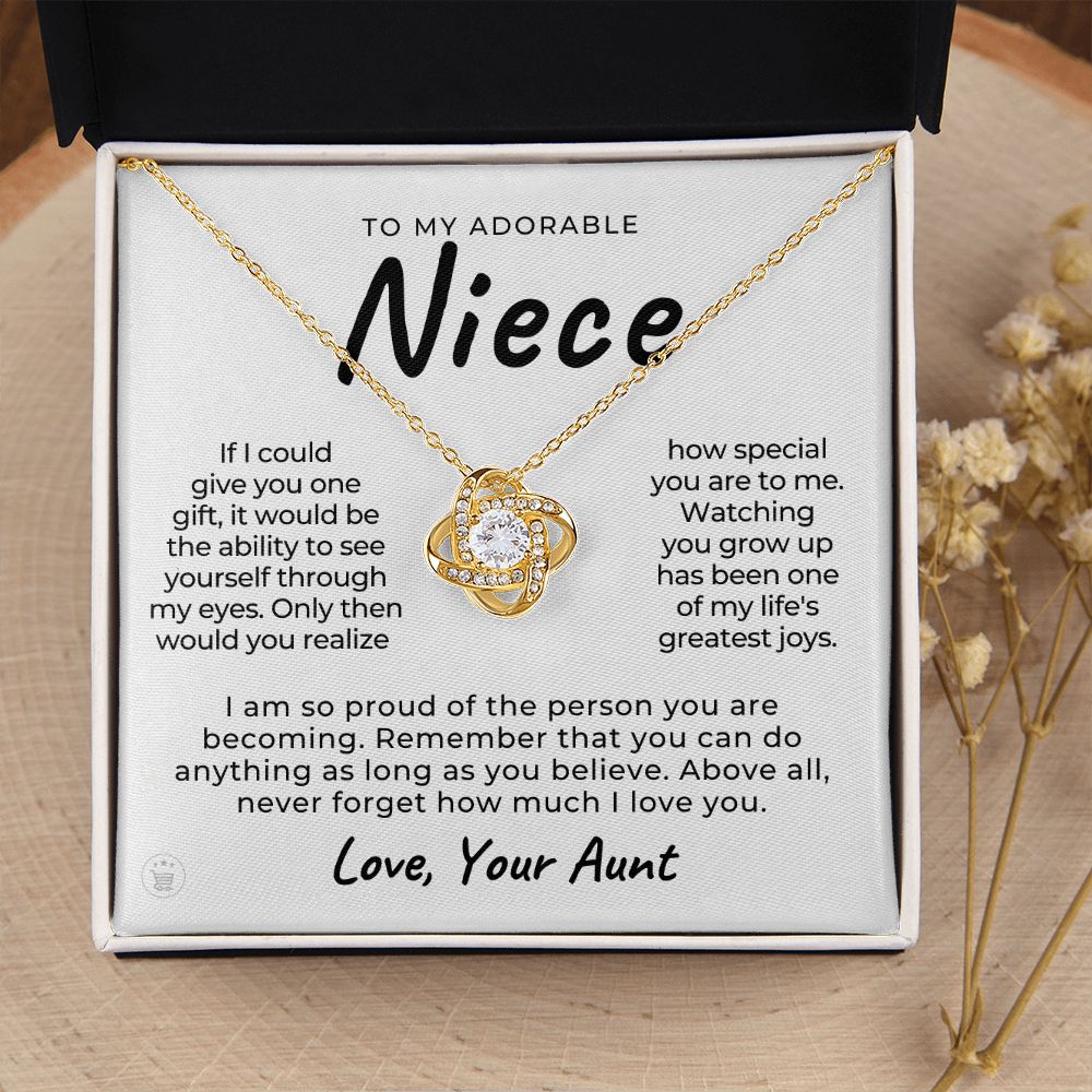 Niece Gift From Aunt | My Love Necklace 0581T18