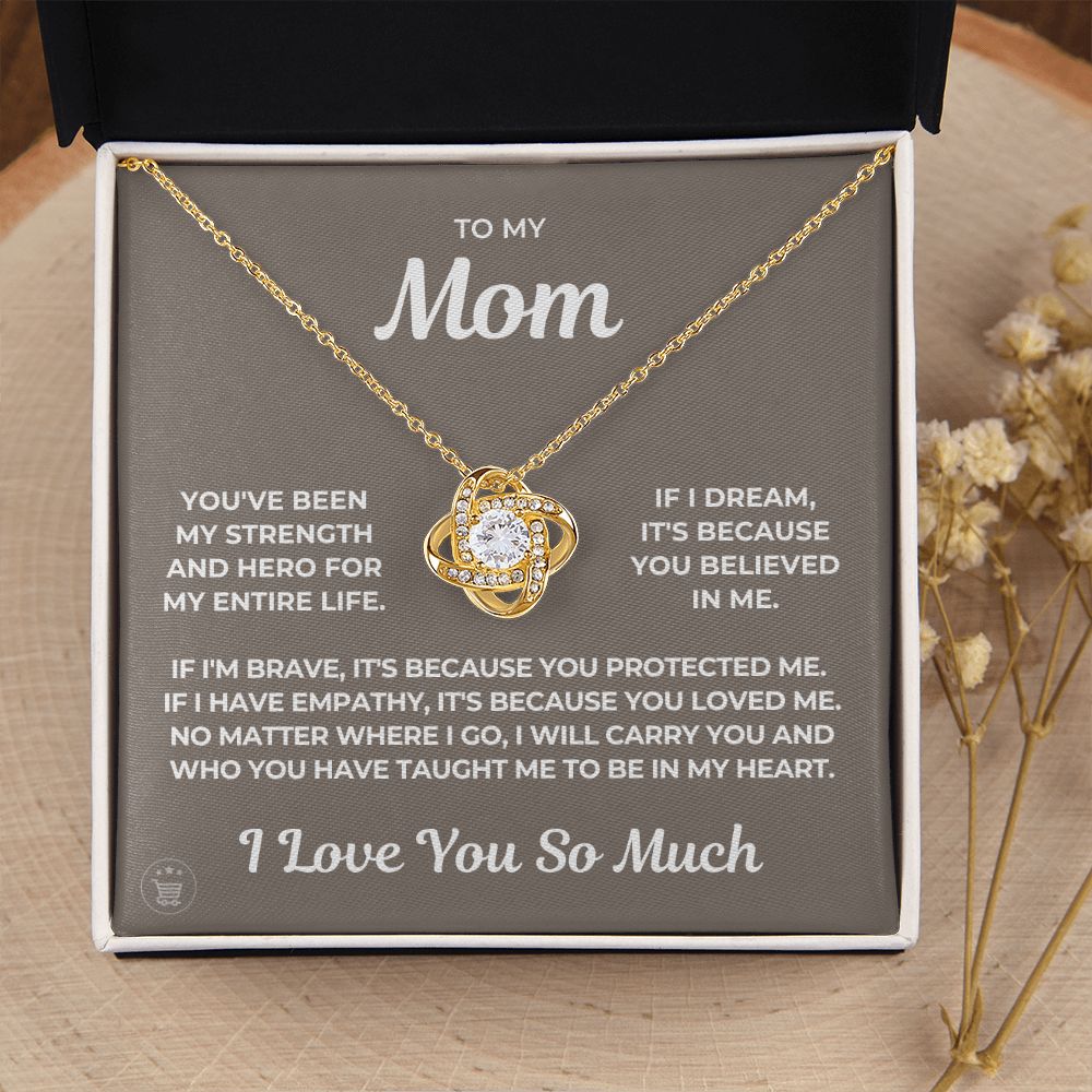 Gift For Mom | Because Of You Necklace 0657T2