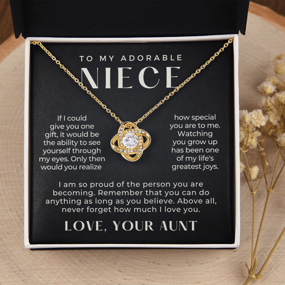 Niece Gift From Aunt | My Love Necklace 0581T22