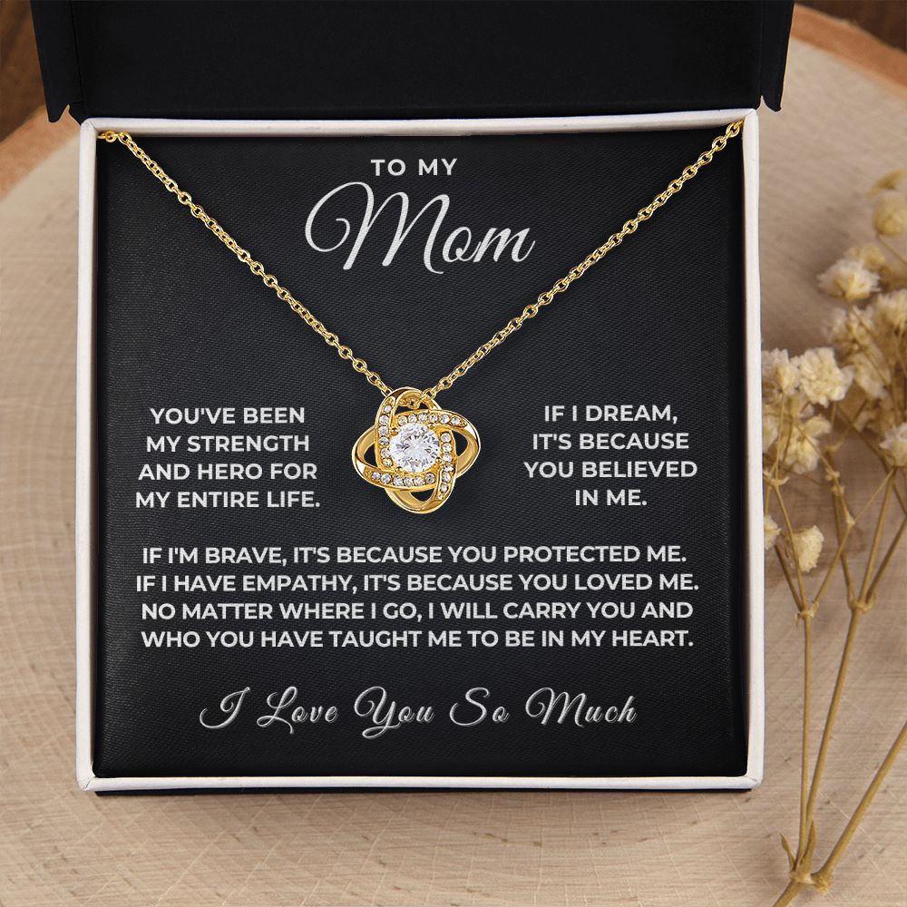 Gift For Mom | Because Of You Necklace 0657T4