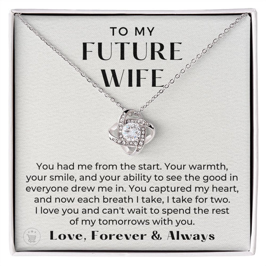 Future Wife, Mrs. Gift | Each Breath Necklace 0473T6-G
