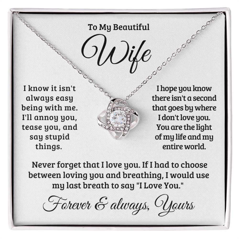 Gift For Wife | Never Forget That I Love You Necklace 0741T1L