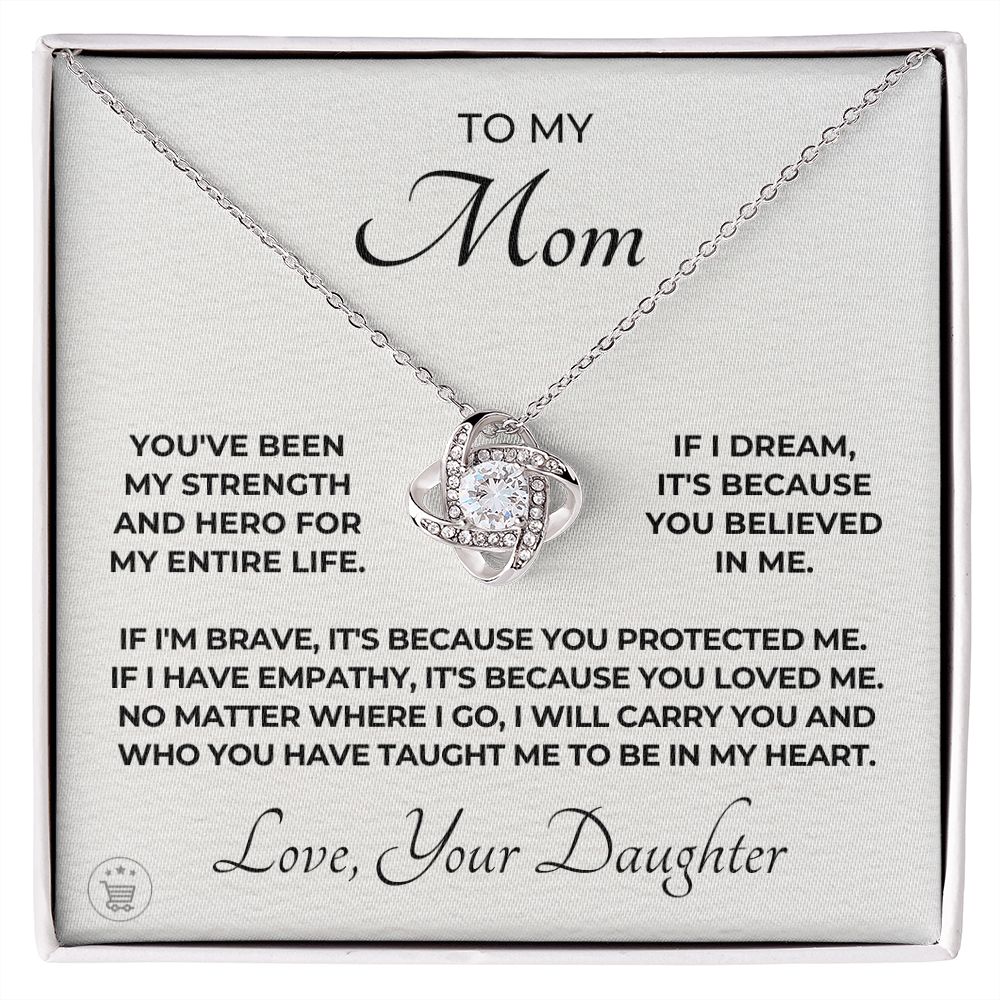 Gift For Mom | Because Of You Necklace 0658T1
