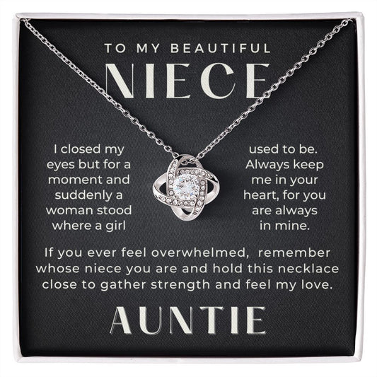 Niece Gift From Aunt | In My Heart Necklace 0631T22