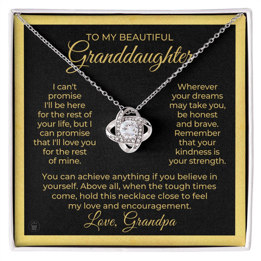 Granddaughter Gift From Grandpa | My Promise Necklace 0690T15