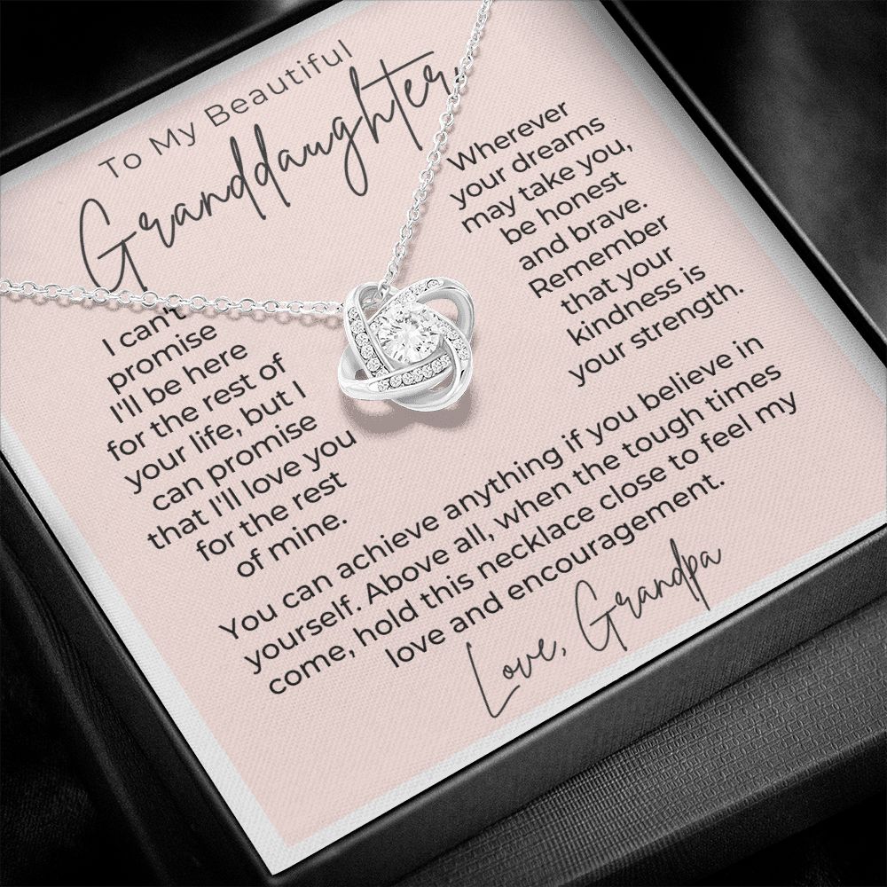 Granddaughter Gift From Grandpa | My Promise Necklace 0690T4