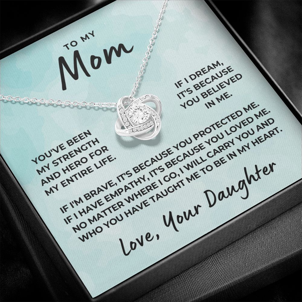 Gift For Mom | Because Of You Necklace 0658T9
