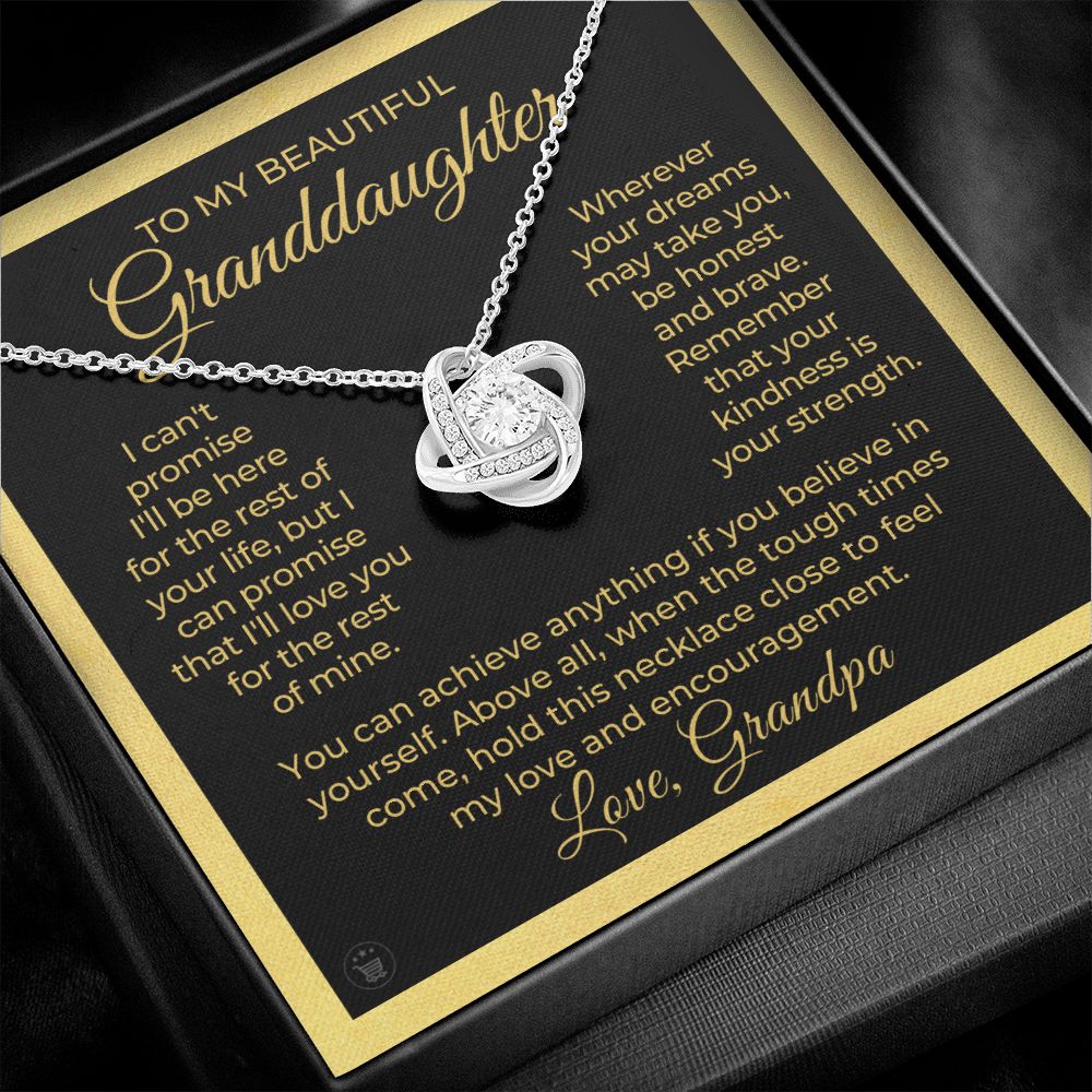Granddaughter Gift From Grandpa | My Promise Necklace 0690T15