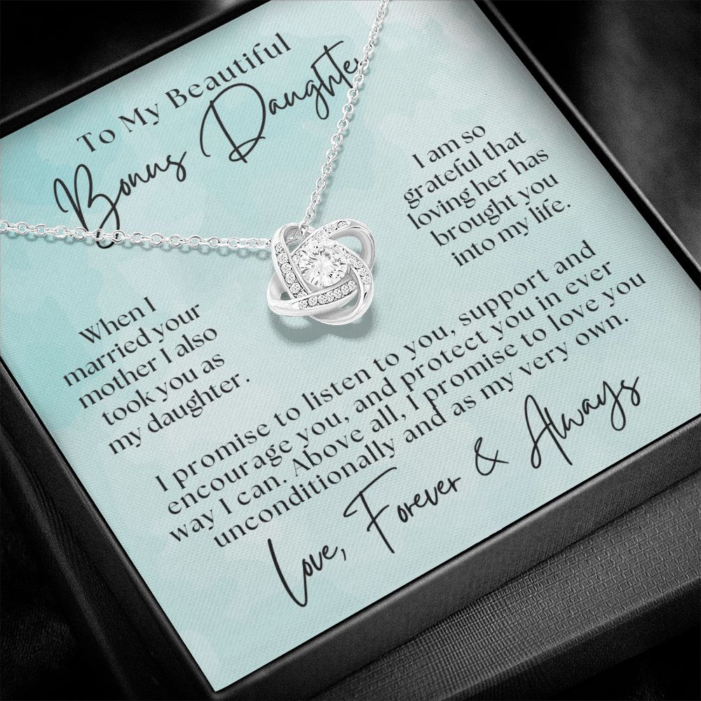 Stepdaughter Gift From Dad | Promise Necklace 0717T9