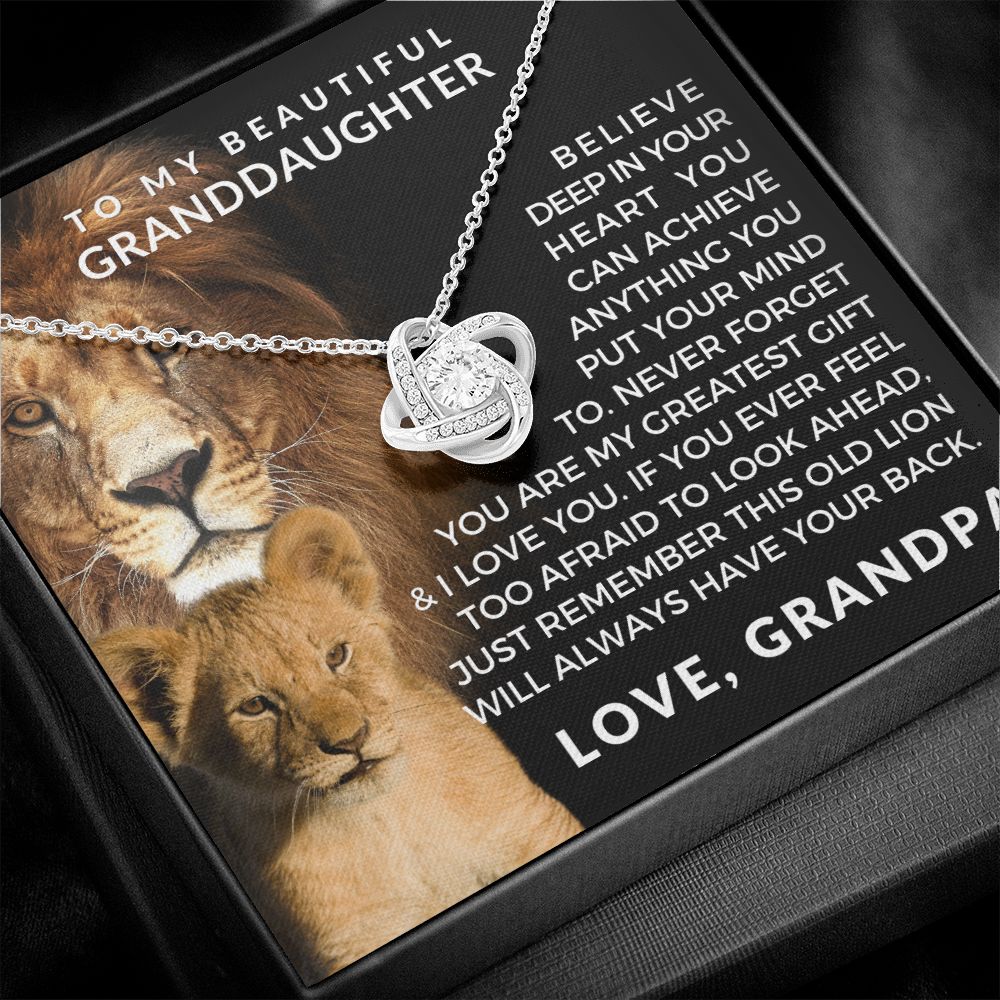 Granddaughter Gift From Grandpa | Greatest Gift Necklace 0708T2