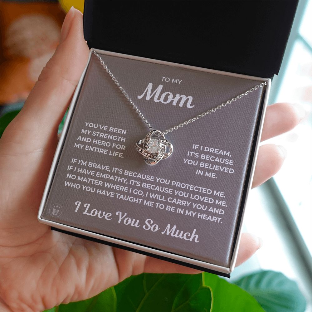 Gift For Mom | Because Of You Necklace 0657T2