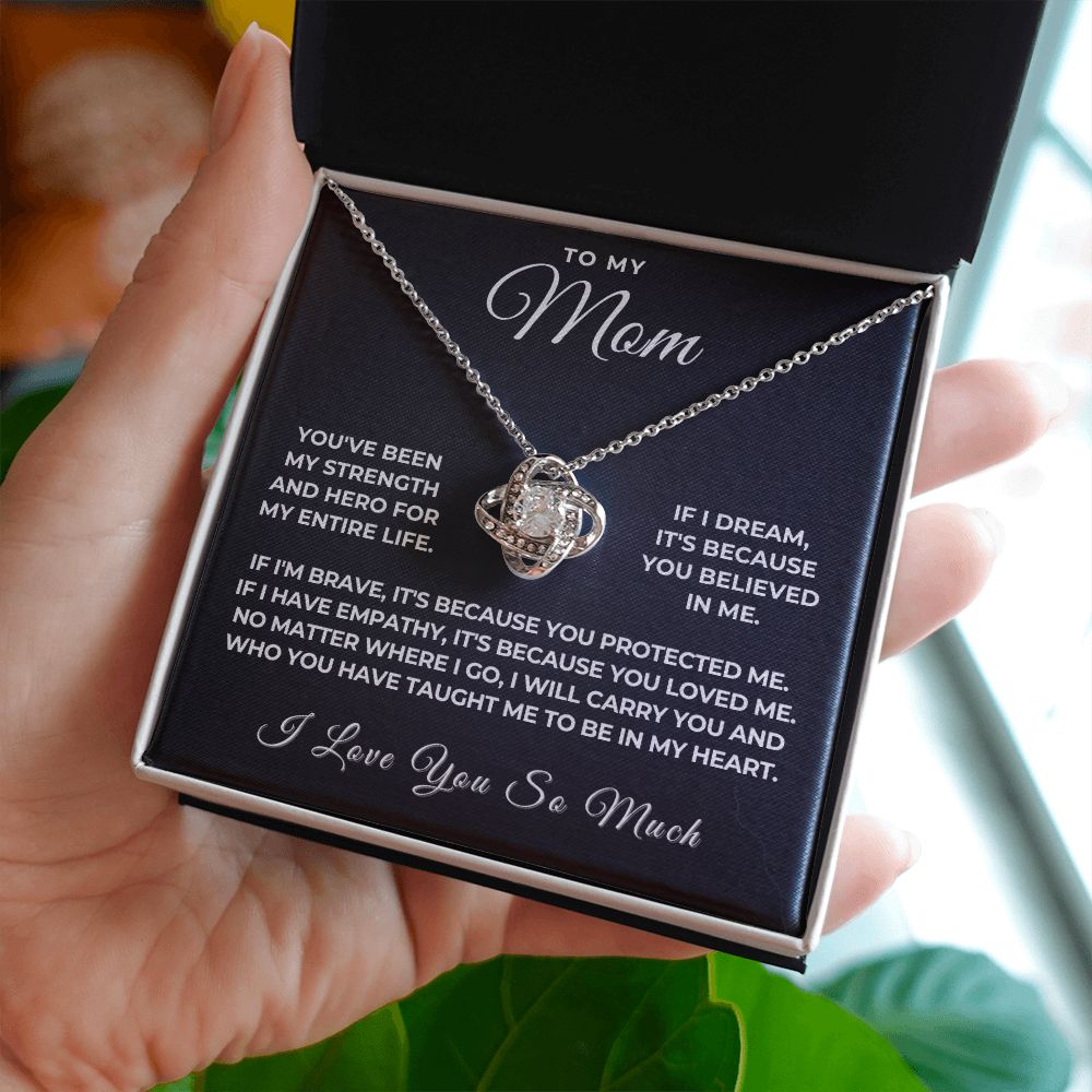 Gift For Mom | Because Of You Necklace 0657T4
