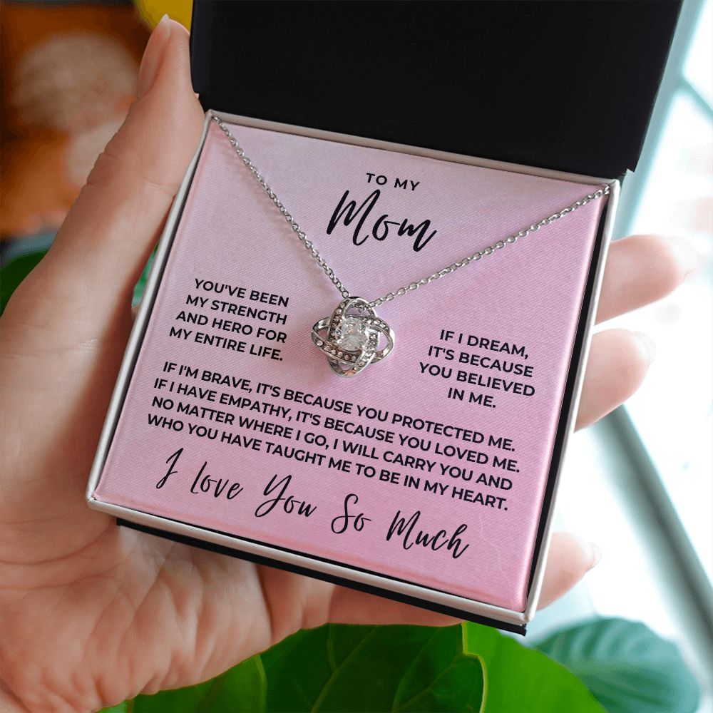 Gift For Mom | Because Of You Necklace 0657T8